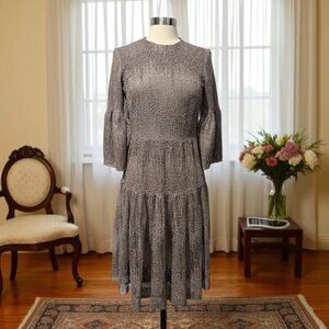 BLACKDASH Mother Sister Of The Bride Dress Gown 3/4 Sleeve Size 10 Formal Taupe